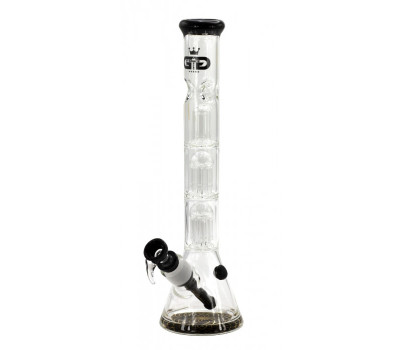 Бонг стеклянный Grace Glass Black Triple Tree-Arm Percolator H:40 SG:29.2/18.8mm d:50mm Бонг стеклянный Grace Glass Black Triple Tree-Arm Percolator H:40 SG:29.2/18.8mm d:50mm