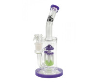 Бонг стеклянный Grace Glass Purple Mushroom Percolator H:36cm SG:18.8mm d:65mm Бонг стеклянный Grace Glass Purple Mushroom Percolator H:36cm SG:18.8mm d:65mm