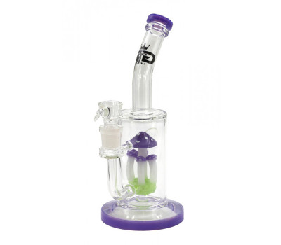 Бонг стеклянный Grace Glass Purple Mushroom Percolator H:36cm SG:18.8mm d:65mm Бонг стеклянный Grace Glass Purple Mushroom Percolator H:36cm SG:18.8mm d:65mm