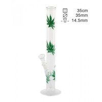Бонг стеклянный Greenline H;35 cm-Ø:35mm SG:18.8mm Бонг стеклянный Greenline H;35 cm-Ø:35mm SG:18.8mm