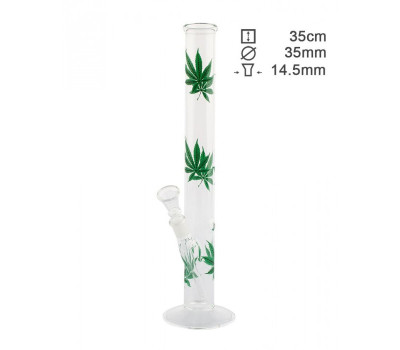 Бонг стеклянный Greenline H;35 cm-Ø:35mm SG:18.8mm Бонг стеклянный Greenline H;35 cm-Ø:35mm SG:18.8mm
