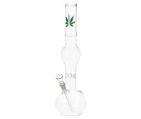 Бонг стеклянный Leaf Green Line H:39cm - Ø:40mm SG:14,5m Бонг стеклянный Leaf Green Line H:39cm - Ø:40mm SG:14,5m
