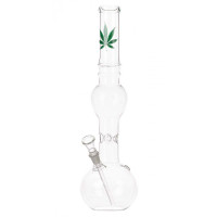 Бонг стеклянный Leaf Green Line H:39cm - Ø:40mm SG:14,5m Бонг стеклянный Leaf Green Line H:39cm - Ø:40mm SG:14,5m