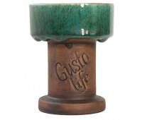 Чаша для Кальяна Gusto Bowls Rook Glaze Green Чаша для Кальяна Gusto Bowls Rook Glaze Green