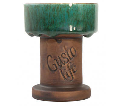 Чаша для Кальяна Gusto Bowls Rook Glaze Green Чаша для Кальяна Gusto Bowls Rook Glaze Green