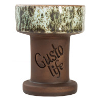 Чаша для кальяна Gusto Bowls Rook Glaze White/Gray Чаша для кальяна Gusto Bowls Rook Glaze White/Gray