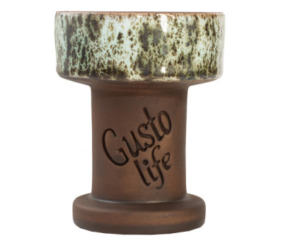Чаша для кальяна Gusto Bowls Rook Glaze White/Gray Чаша для кальяна Gusto Bowls Rook Glaze White/Gray