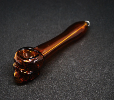 Стеклянная трубка для курения Skull Pipe - Оранжевый Стеклянная трубка для курения Skull Pipe - Оранжевый