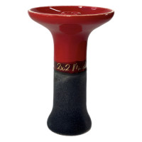 Чаша для Кальяна 2х2 Bomb Phunnel Glaze Red/Black