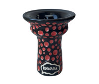 Чаша для кальяна Khmara Tulipa-F Black Bubble Red Чаша для кальяна Khmara Tulipa-F Black Bubble Red