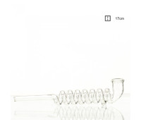 Трубка стеклянная Kawum Spiral- L:17cm Трубка стеклянная Kawum Spiral- L:17cm