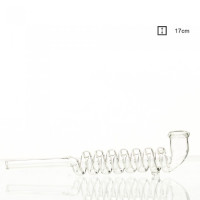Трубка стеклянная Kawum Spiral- L:17cm Трубка стеклянная Kawum Spiral- L:17cm