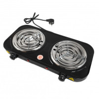 Электроплита для розжига угля кальяна Hot Plate двухконфорочная черная Электроплита для розжига угля кальяна Hot Plate двухконфорочная черная