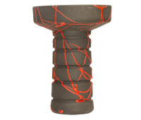 Чаша для кальяна Gusto Bowls Harmony Glaze Black/red Чаша для кальяна Gusto Bowls Harmony Glaze Black/red