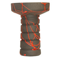 Чаша для кальяна Gusto Bowls Harmony Glaze Black/red Чаша для кальяна Gusto Bowls Harmony Glaze Black/red