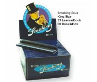 Бумага для самокруток Smoking Blue King Size 33 Бумага для самокруток Smoking Blue King Size 33