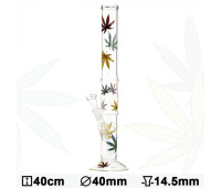 Бонг стеклянный Multi Leaf H:40cm Ø:40mm Бонг стеклянный Multi Leaf H:40cm Ø:40mm