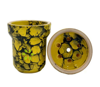 Чаша для кальяна Solaris Eva Yellow and Black Чаша для кальяна Solaris Eva Yellow and Black