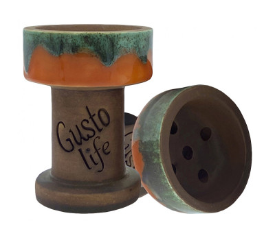Чаша для кальяна Gusto Bowls Rook (Orange/Green)