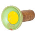 Чаша для кальяна Облако Flow Yellow on Light Green-red Marble