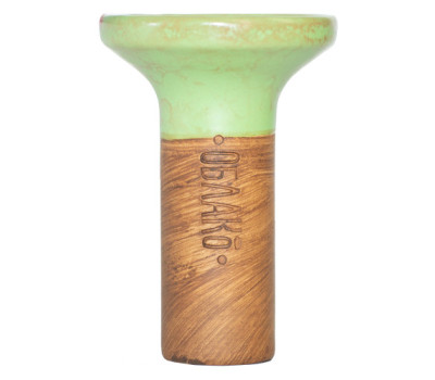 Чаша для кальяна Облако Flow Yellow on Light Green-red Marble