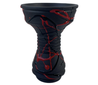 Чаша для Кальяна Gusto Bowls Killa bowl Glaze Red/Black Чаша для Кальяна Gusto Bowls Killa bowl Glaze Red/Black