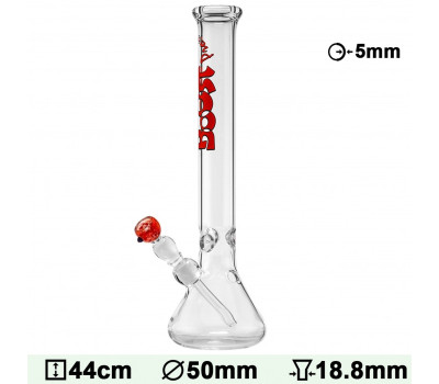 Бонг стеклянный BOOST PRO Beaker Black H:44cm - Ø:50mm - SG:18.8mm Бонг стеклянный BOOST PRO Beaker Black H:44cm - Ø:50mm - SG:18.8mm
