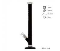 Бонг стеклянный BOOST PRO Straight Black - H:55cm - Ø:50mm - SG: 29,2mm Бонг стеклянный BOOST PRO Straight Black - H:55cm - Ø:50mm - SG: 29,2mm