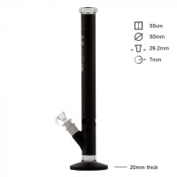 Бонг стеклянный BOOST PRO Straight Black - H:55cm - Ø:50mm - SG: 29,2mm Бонг стеклянный BOOST PRO Straight Black - H:55cm - Ø:50mm - SG: 29,2mm