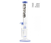 Бонг стеклянный Grace Glass Limited Edition Straight Blue H:43cm - 0:50mm - S G:18.8mm Бонг стеклянный Grace Glass Limited Edition Straight Blue H:43cm - 0:50mm - S G:18.8mm