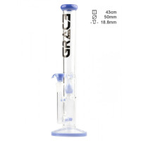 Бонг стеклянный Grace Glass Limited Edition Straight Blue H:43cm - 0:50mm - S G:18.8mm Бонг стеклянный Grace Glass Limited Edition Straight Blue H:43cm - 0:50mm - S G:18.8mm