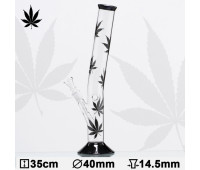 Бонг стеклянный HANGOVER Multi Leaf H:35cm-Ø:40mm-SG: 14,5mm Бонг стеклянный HANGOVER Multi Leaf H:35cm-Ø:40mm-SG: 14,5mm