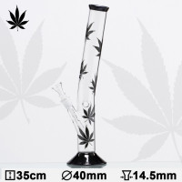 Бонг стеклянный HANGOVER Multi Leaf H:35cm-Ø:40mm-SG: 14,5mm Бонг стеклянный HANGOVER Multi Leaf H:35cm-Ø:40mm-SG: 14,5mm