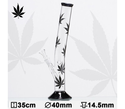 Бонг стеклянный HANGOVER Multi Leaf H:35cm-Ø:40mm-SG: 14,5mm Бонг стеклянный HANGOVER Multi Leaf H:35cm-Ø:40mm-SG: 14,5mm