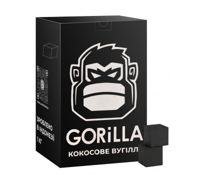 Уголь кокосовый для кальяна Gorilla 2.5х2.5, 1кг