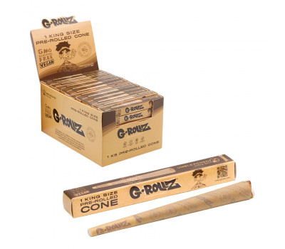 Бумага для самокруток G-ROLLZ - KS Unbleached Extra Thin Cone