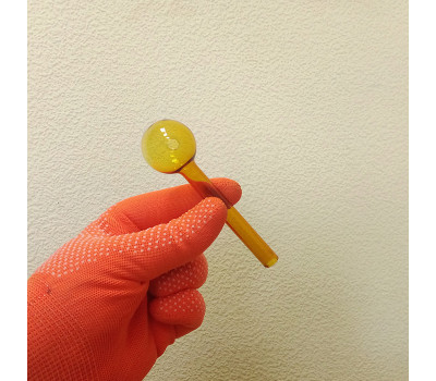 Стеклянная трубка для курения Nose Warmer Oil Orange Ø30 мм.
