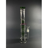 Стеклянный бонг Medusa Double Green Стеклянный бонг Medusa Double Green