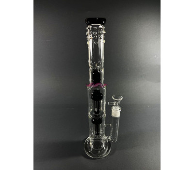 Стеклянный бонг Medusa Double Black Стеклянный бонг Medusa Double Black