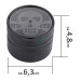 Гриндер алюминевый Champ CH HIGH ALU GRINDER LEAF DOLLAR 63MM