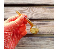 Стеклянная трубка для курения Sherlock Nose Oil Yellow Ø30 мм. Стеклянная трубка для курения Sherlock Nose Oil Yellow Ø30 мм.