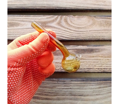 Стеклянная трубка для курения Sherlock Nose Oil Yellow Ø30 мм. Стеклянная трубка для курения Sherlock Nose Oil Yellow Ø30 мм.