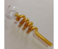 Стеклянная трубка для курения Helix Oil Honey Ø30 мм. Стеклянная трубка для курения Helix Oil Honey Ø30 мм.