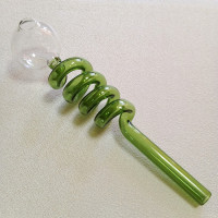 Стеклянная трубка для курения Helix Oil Green Ø30 мм. Стеклянная трубка для курения Helix Oil Green Ø30 мм.