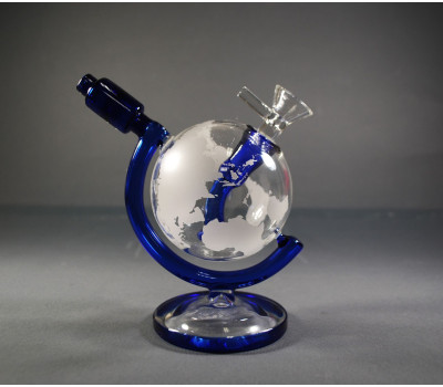 Стеклянный бонг Globe Blue Стеклянный бонг Globe Blue