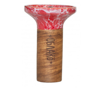 Чаша для кальяна Облако Flow Black on Red Marble