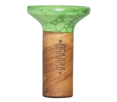 Чаша для кальяна Облако Flow Black on Light Green-green Marble