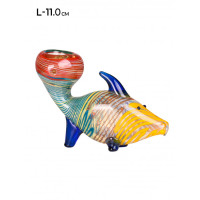 Трубка стеклянная MISTIQ Fish L:11 см Трубка стеклянная MISTIQ Fish L:11 см