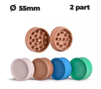 Гриндер пластиковий HEMP PLASTIC GRINDER D:55 mm 2 LAYERS