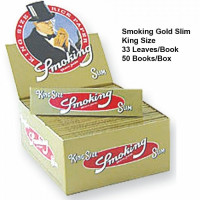 Бумага для самокруток GOLD Smoking Slim KingSize 33 Бумага для самокруток GOLD Smoking Slim KingSize 33